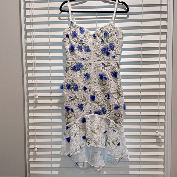 MARCHESA NOTTE - embroidered cocktail dress - Picture 6 of 6